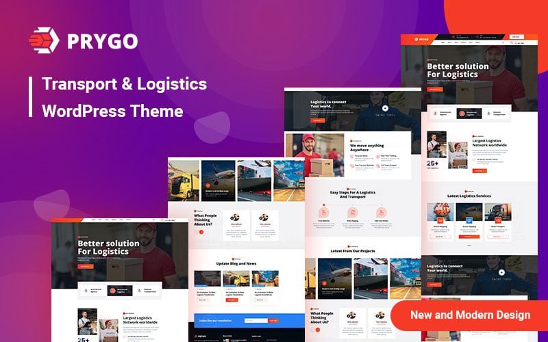 Prygo – 运输和物流 WordPress 主题