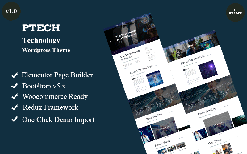 Ptech – 技术WordPress主题