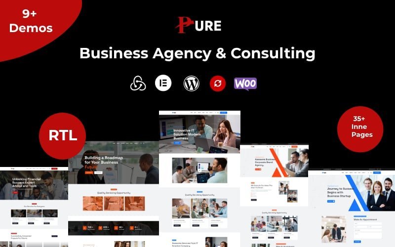 Pure – 商务代理及咨询WordPress主题