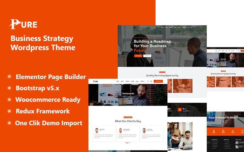 Pure – Business Strategy WordPress 主题