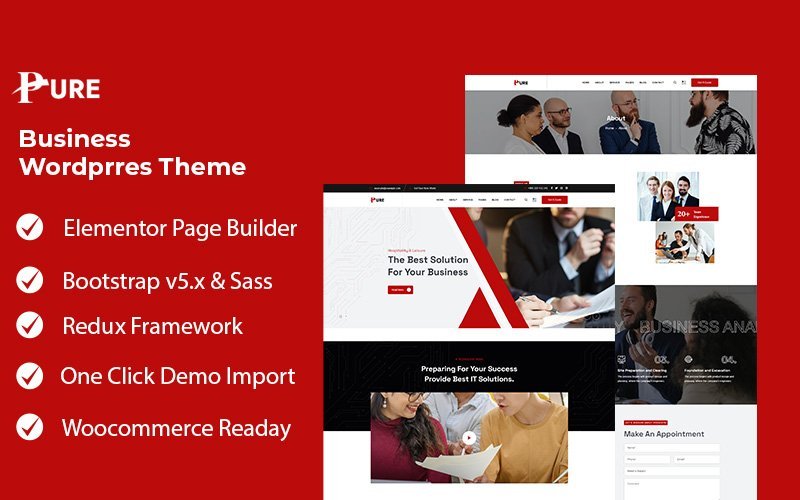 Pure – Business WordPress 主题