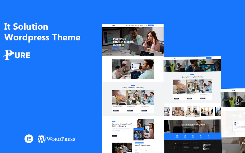 Pure – IT Solution 是一款 WordPress 主题。