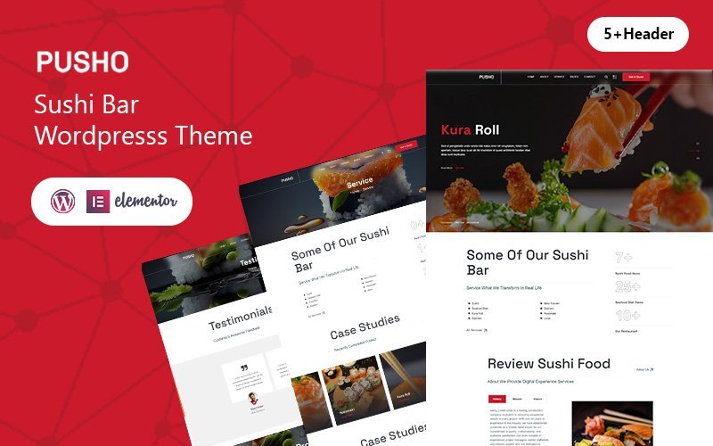 Pusho是一款专为WordPress开发的Sushi Bar主题。