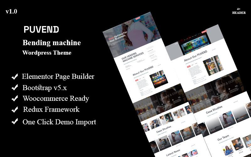 Puvend – 自动贩卖机 WordPress 主题