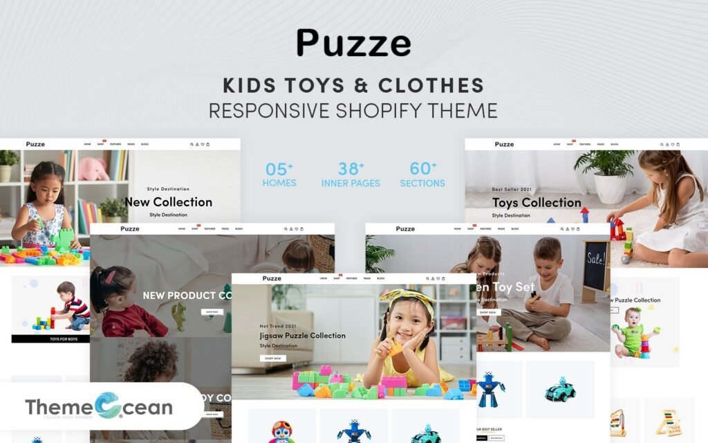 Puzze – 儿童玩具和服装响应式Shopify主题