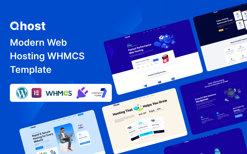 Qhost – 现代网络托管和WHMCS WordPress主题