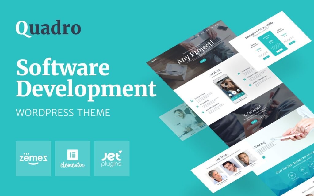 Quadro – 软件公司WordPress主题