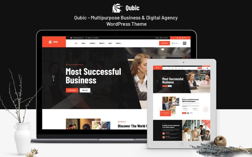 Qubic – 多用途商业和数字代理WordPress主题
