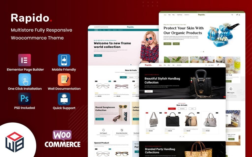 Rapido – 多产服饰配件WooCommerce模板