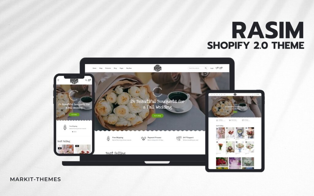 Rasim – 优质鲜花Shopify 2.0主题