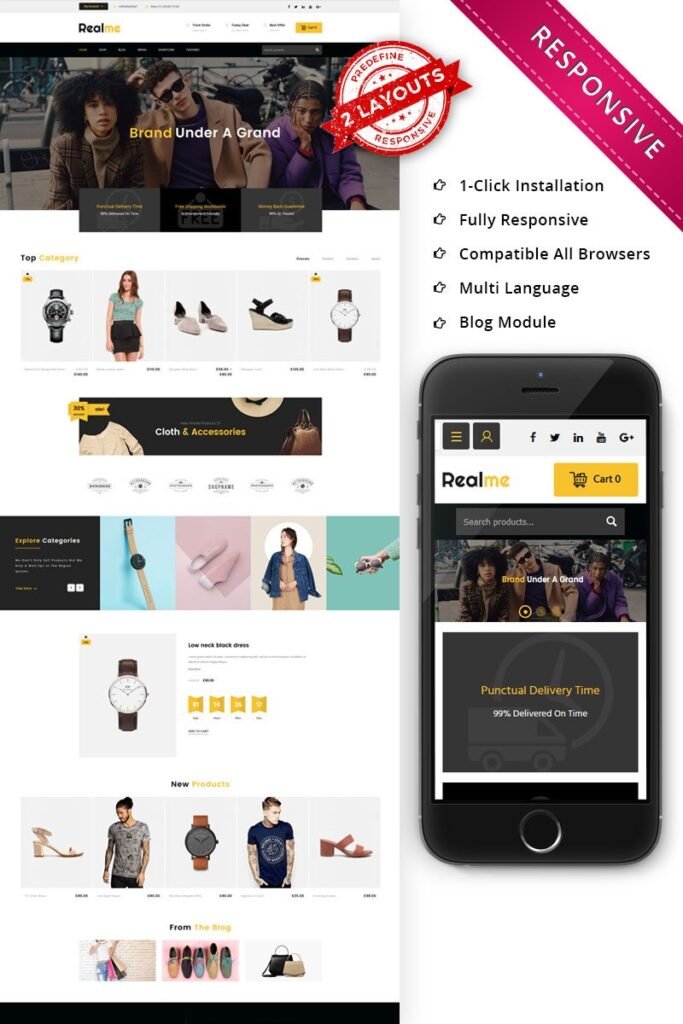 Realme Multipurpose – 响应式 WooCommerce 主题