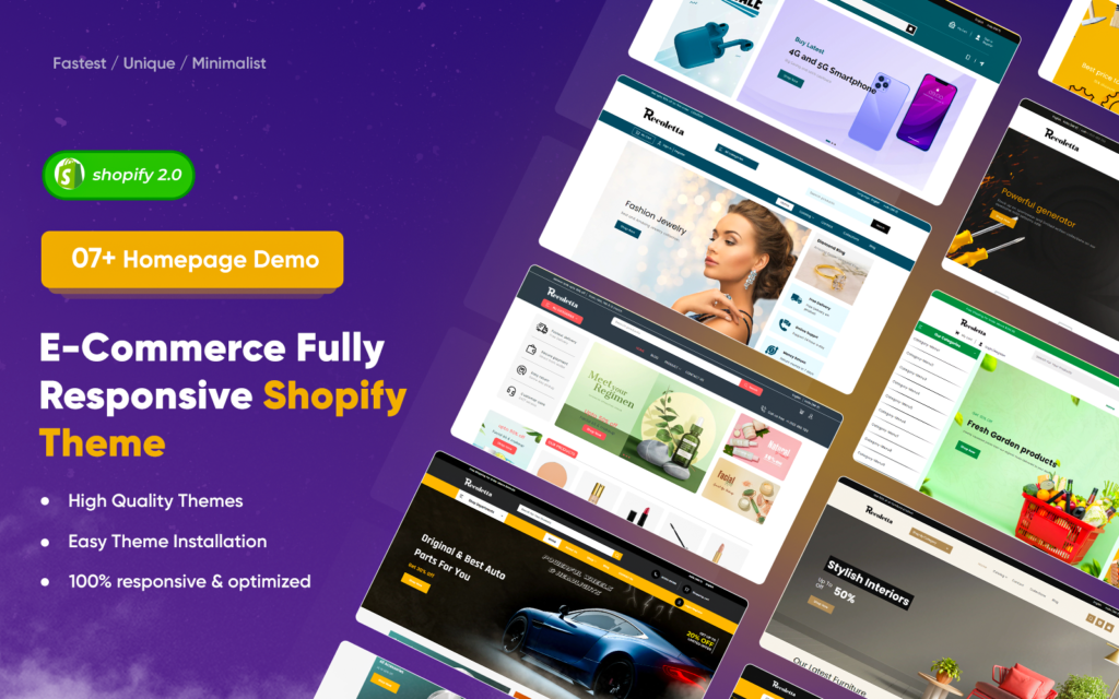 Recoletta – 家具、厨具、珠宝和汽车零件响应式电子商务Shopify 2.0主题