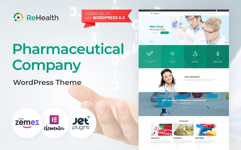 ReHealth – 医疗和药店WordPress主题