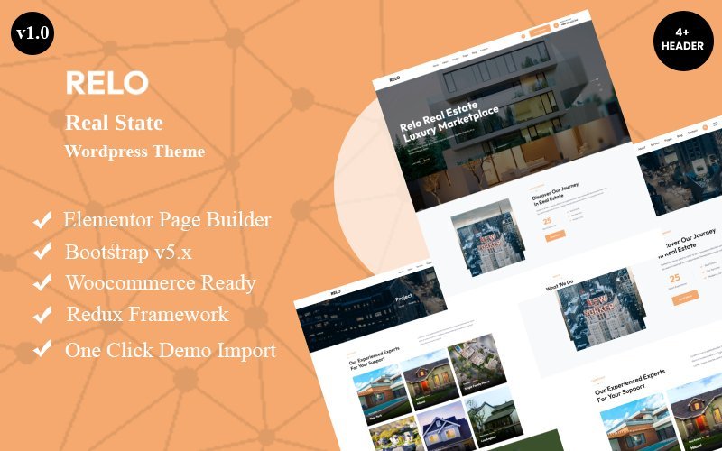 Relo – 房地产 WordPress 主题