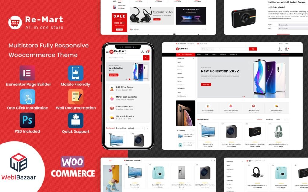 Remart – 多用途电子商店 WooCommerce 主题