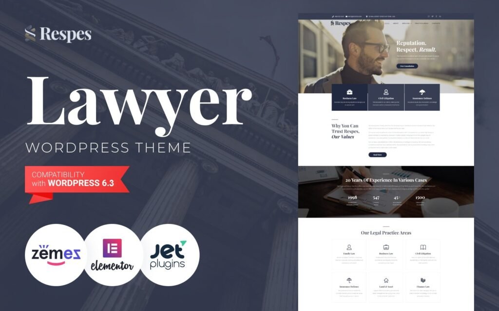 Respes – 律师 WordPress 主题