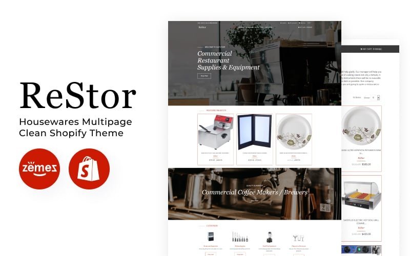 ReStore – 家居用品多页面清洁Shopify主题