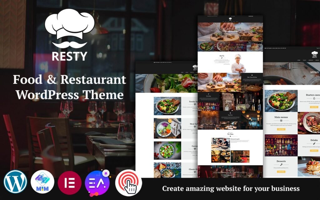 Resty – 多用途食品和餐厅WordPress主题