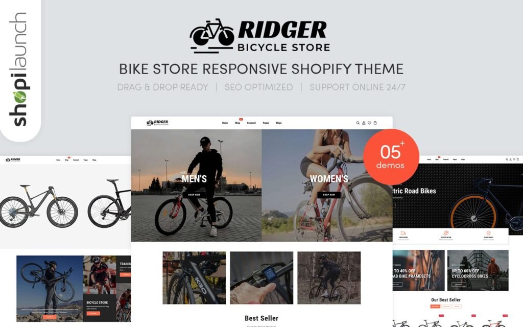 Ridger – 自行车店响应式Shopify主题