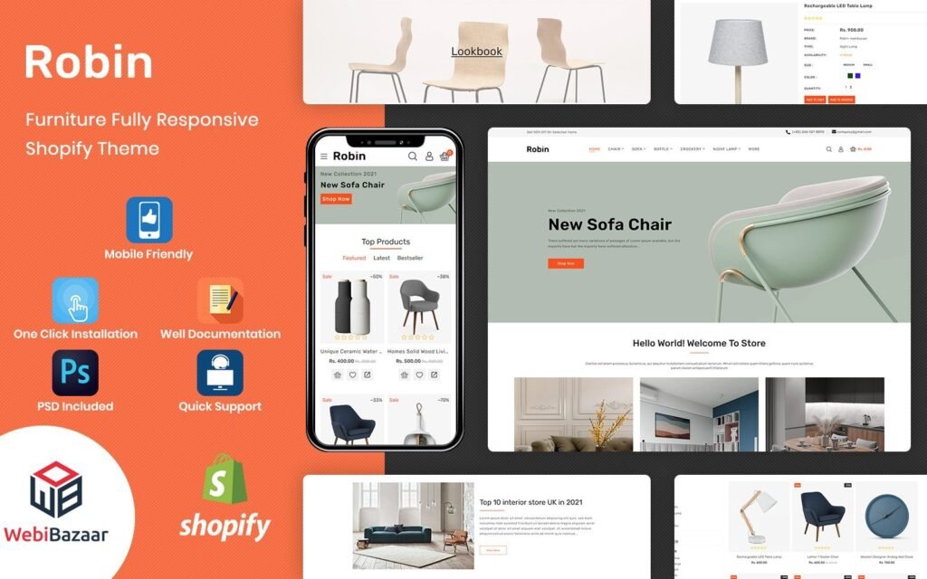 Robin – 现代家具响应式Shopify模板