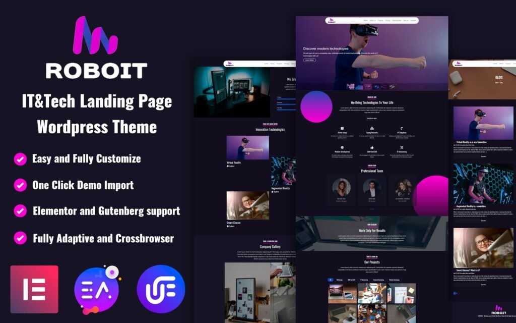 ROBOit – 多用途 IT&Tech 登陆页面 WordPress 主题