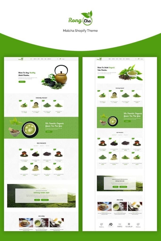 Rongcha – 抹茶Shopify主题