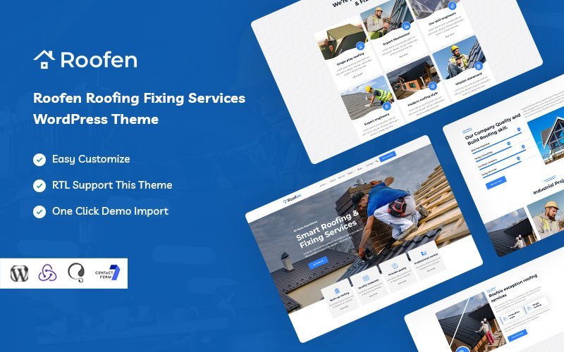 Roofen – 屋顶修理和固定服务的WordPress主题