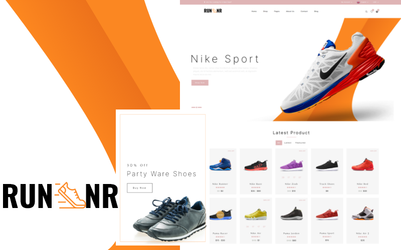 Runnr – 鞋子多功能 WooCommerce 主题
