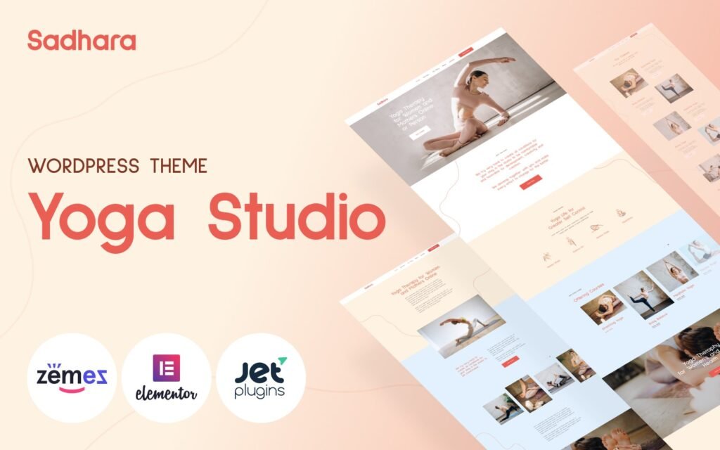 Sadhara – 瑜伽工作室WordPress主题