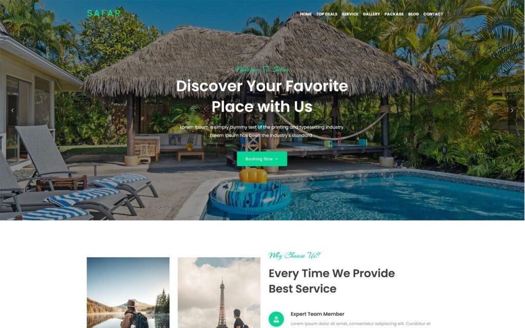 Safar – 旅行和旅游代理WordPress主题