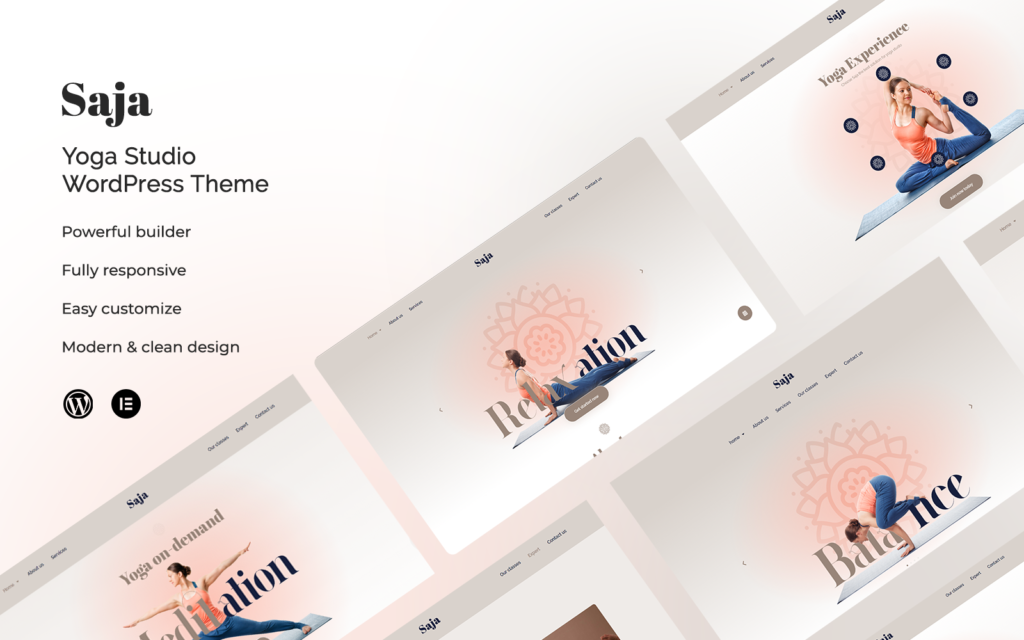 Saja – 瑜伽工作室 WordPress 模板