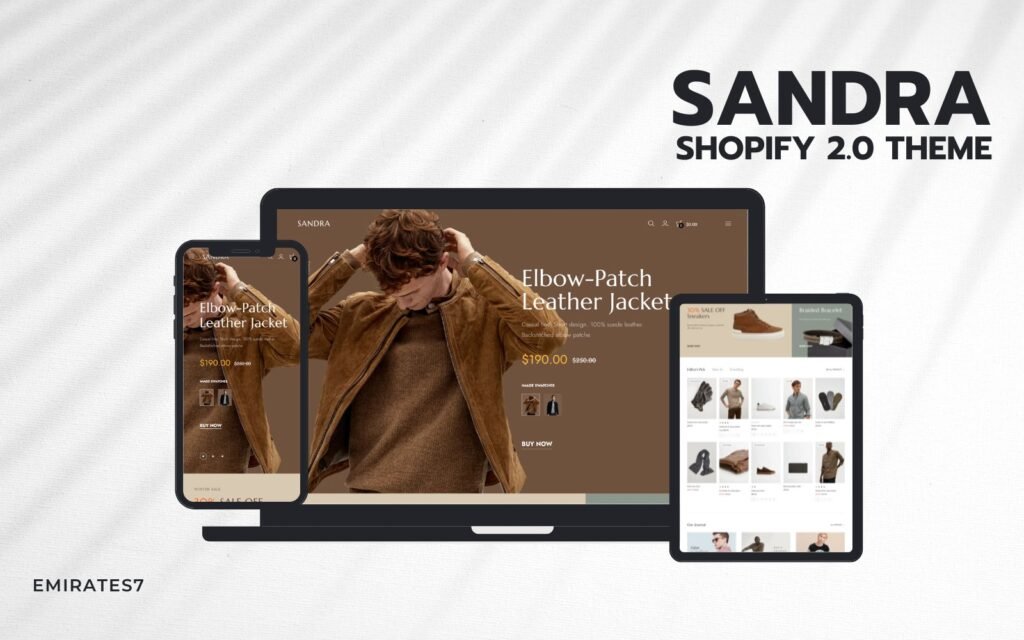 Sandra – 优质时尚 Shopify 2.0 主题
