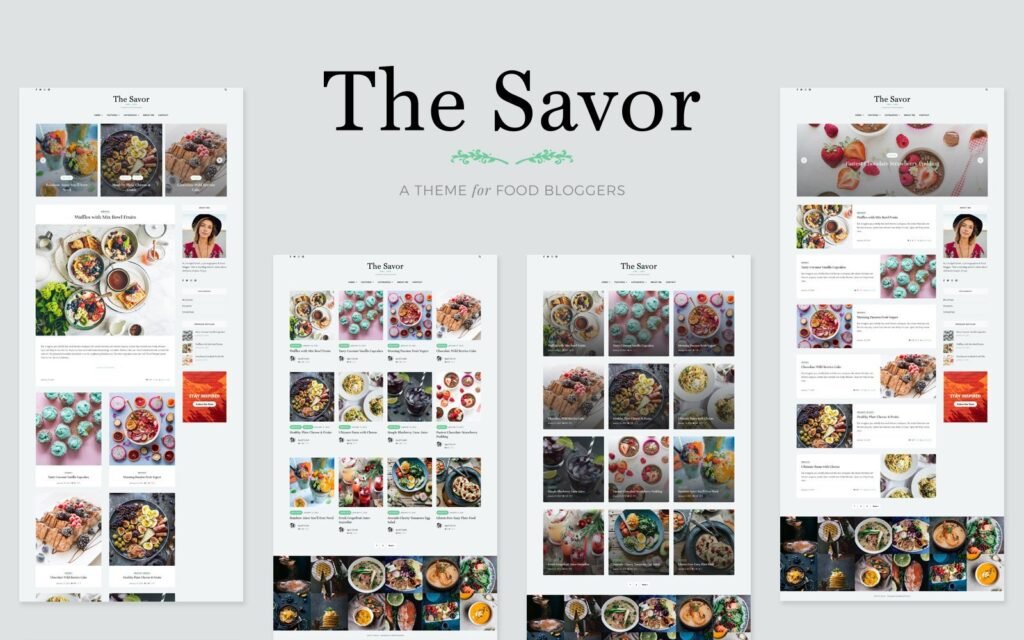 Savor是一个食谱美食博客的WordPress主题。