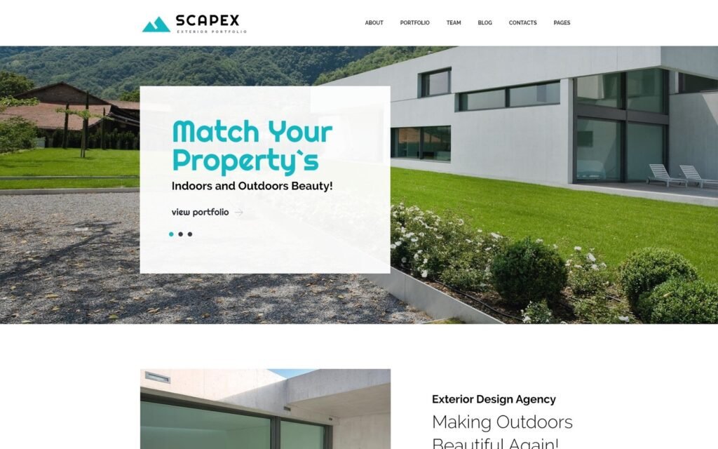Scapex – 外部设计师作品集 WordPress 主题