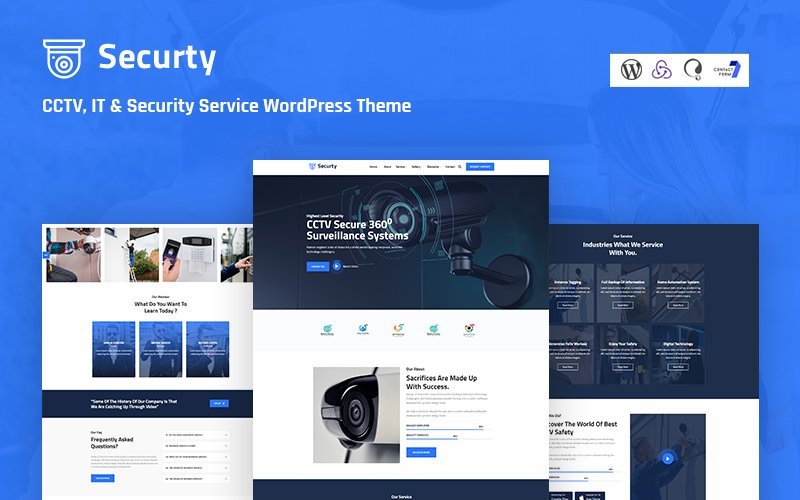 Securty – CCTV、IT 和安全服务响应式WordPress主题