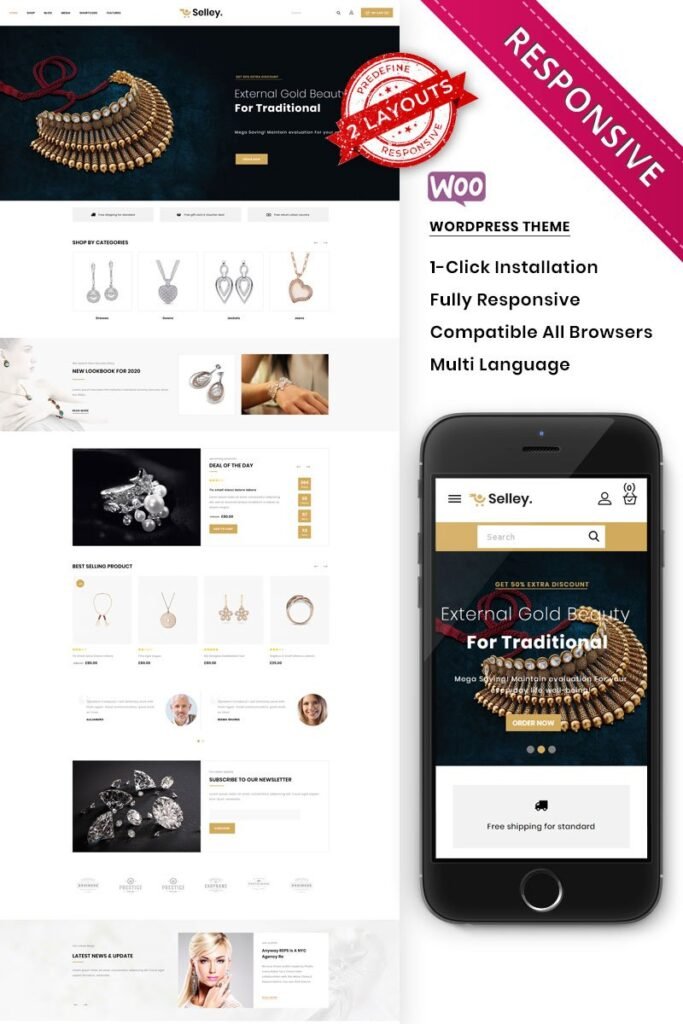 Selley – 多功能高级响应式WooCommerce主题