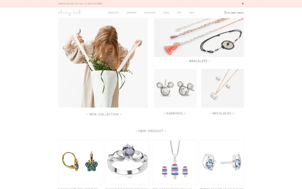 Shiny Kid – 儿童珠宝 Elementor WooCommerce 主题