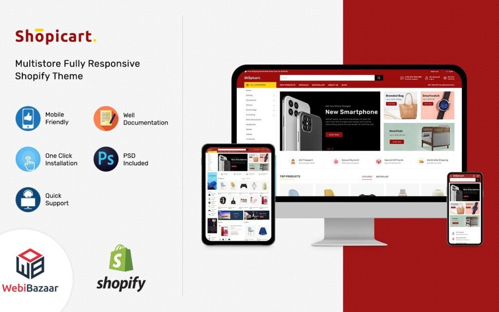 Shopicart – 多用途Shopify模板