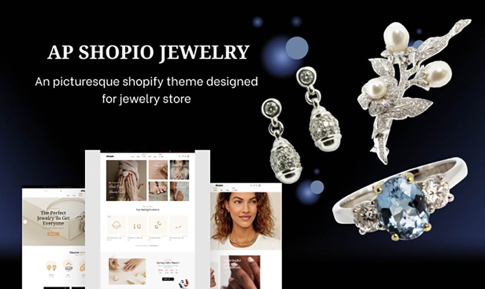 Shopio Jewelry – 豪华珠宝商店 Shoppify 主题
