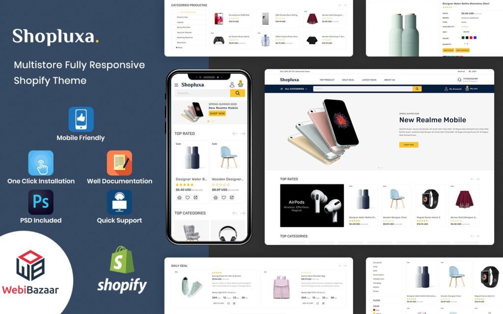 Shopluxa – 多功能高级Shopify网站模板