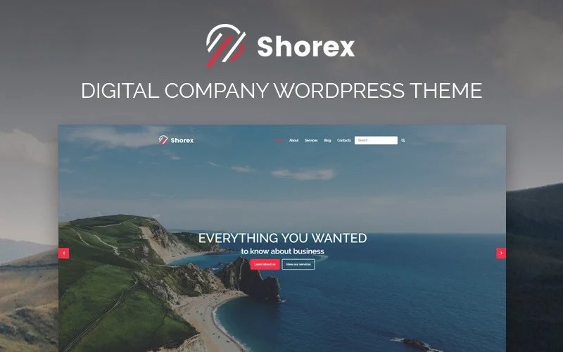 Shorex – 数字多用途现代WordPress Elementor主题