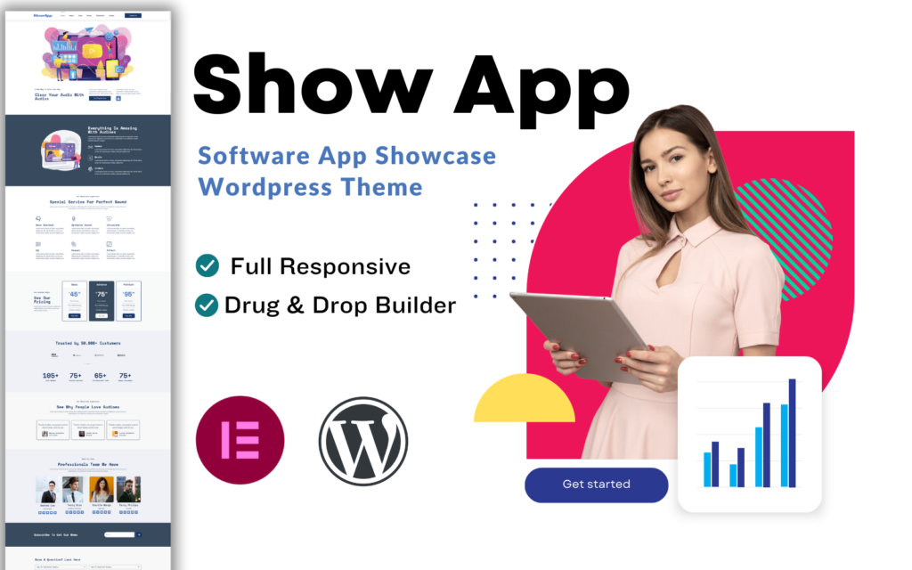 Showapp Apps And Software Showcase 是一个WordPress主题，专门用于展示应用程序和软件。