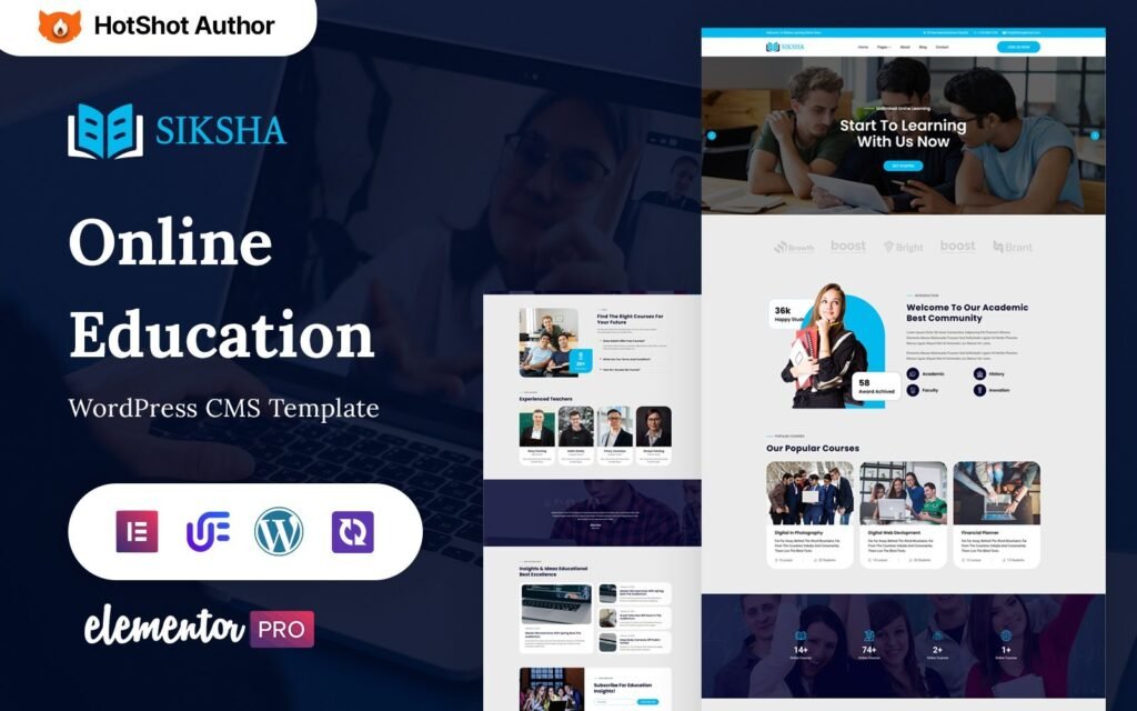 Siksha – 在线教育和课程WordPress Elementor主题