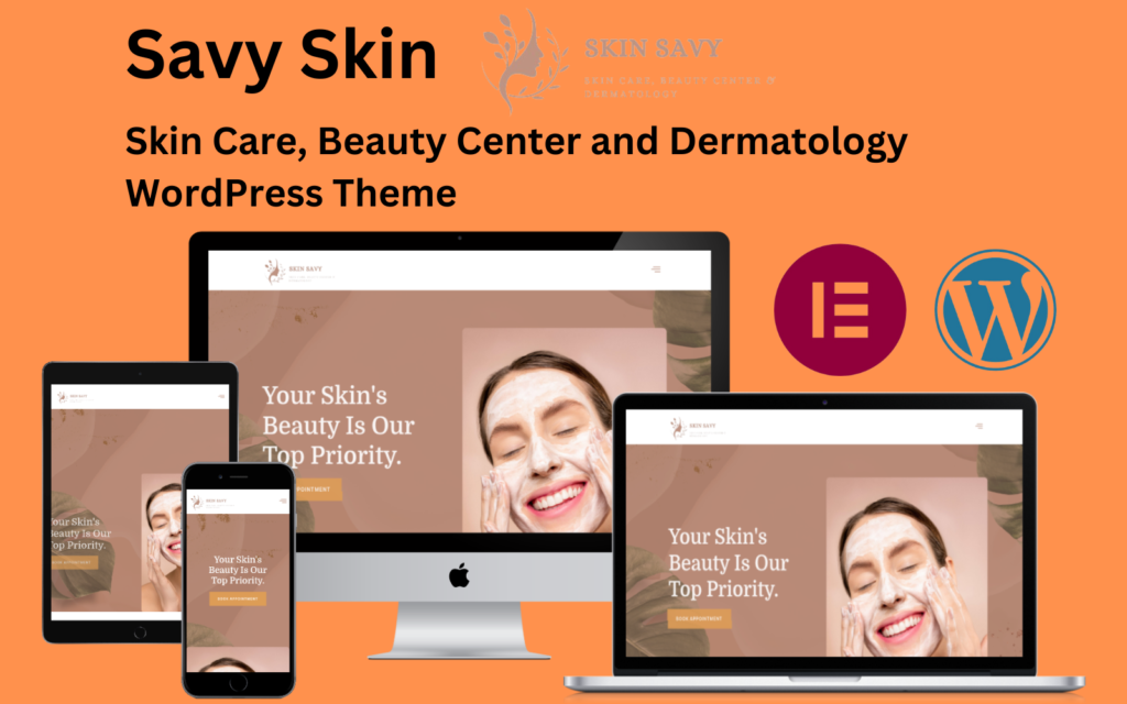 Skin Savy – 皮肤护理、美容中心和皮肤病学的WordPress主题