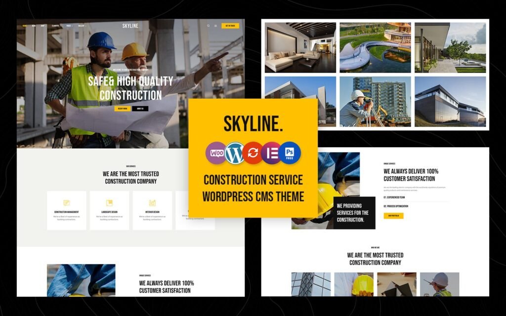 Skyline – 建筑和房地产多用途商业 Elementor WordPress 主题