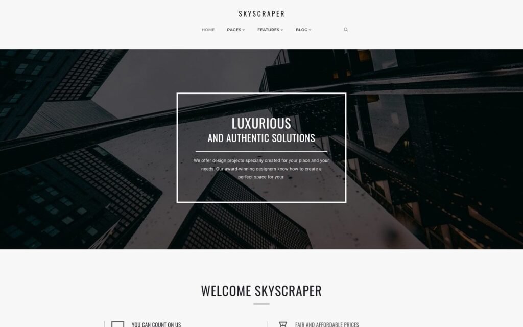 摩天大楼 – 建筑和施工WordPress主题