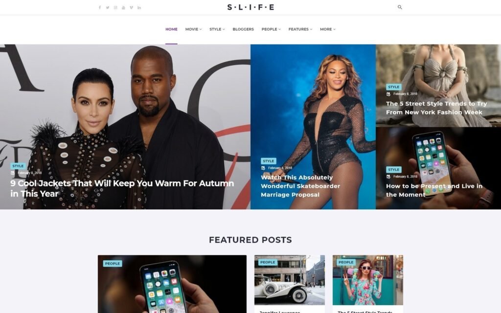 Slife – 生活方式 WordPress Elementor 主题