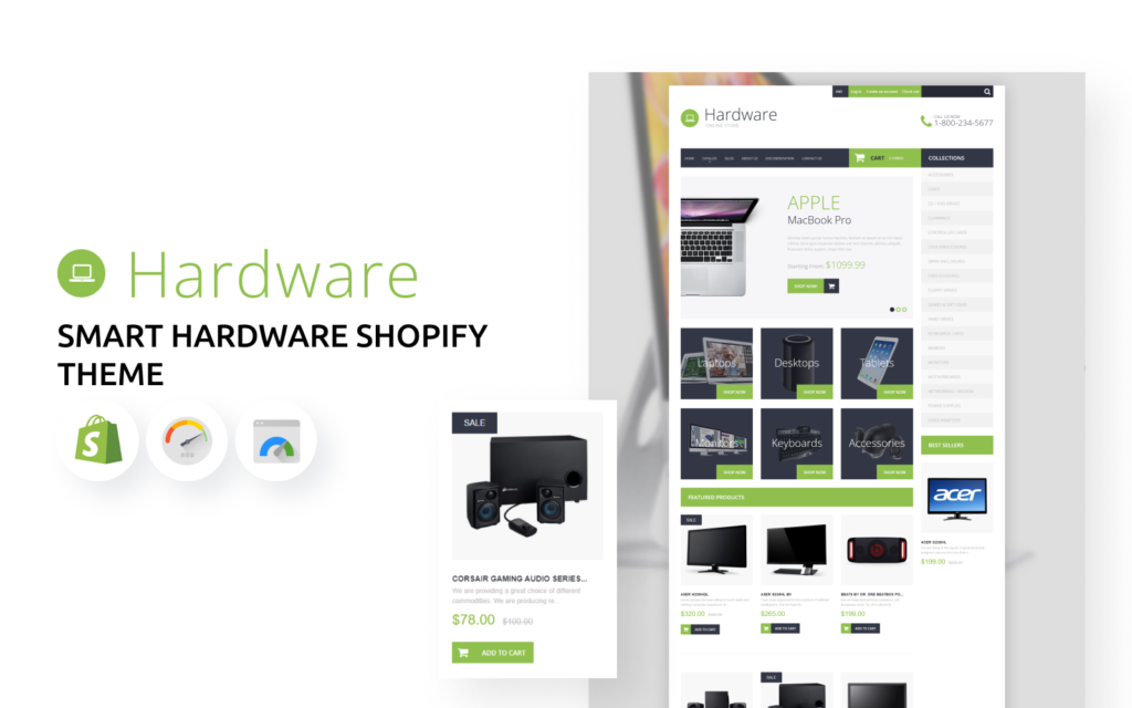 Smart Hardware Shopify Theme 是一个为 Shopify 平台设计的智能硬件主题。