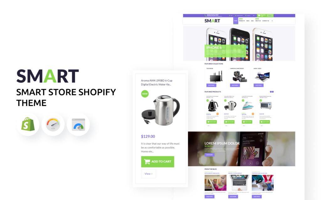 智能商店和电子产品Shopify主题