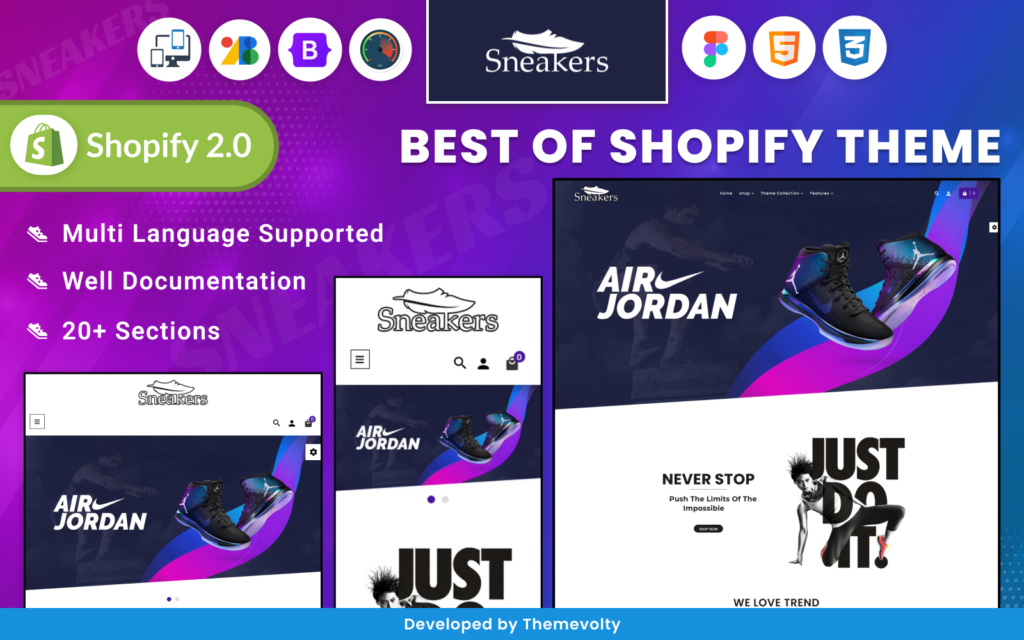 Sneakers Responsive World–Footwear Sport–Shoes Shopify 2.0 Store

Sneakers Responsive World–Footwear Sport–Shoes Shopify 2.0 Store是一个响应式的运动鞋店铺，专注于运动鞋和鞋类产品。